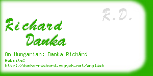 richard danka business card