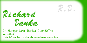 richard danka business card